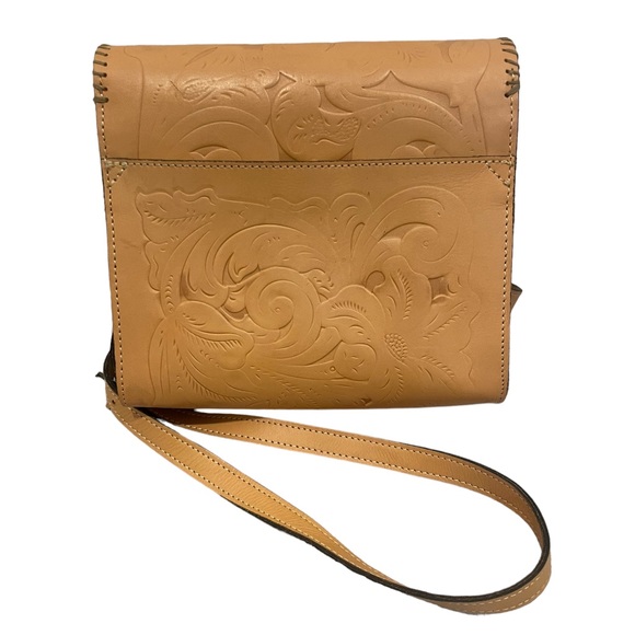 Patricia Nash Carved Leather Crossbody - Picture 6 of 12